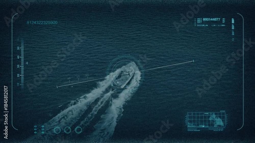 Boat Is Tracked On Military Display Aerial
