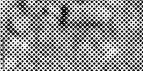 Subtle halftone texture overlay monochrome abstract seamless polka dot horizontal geometric pattern vector background, smooth dots spraying and halftone dot black and white texture overlay grunge art.