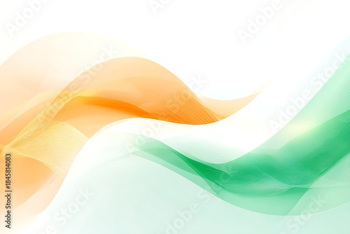 Waving indian flag colors abstract background design