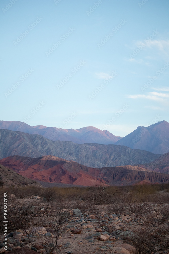 Fototapeta premium colorful mountains in the desert