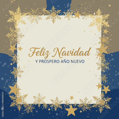 marco navideño con espacio libre para texto	