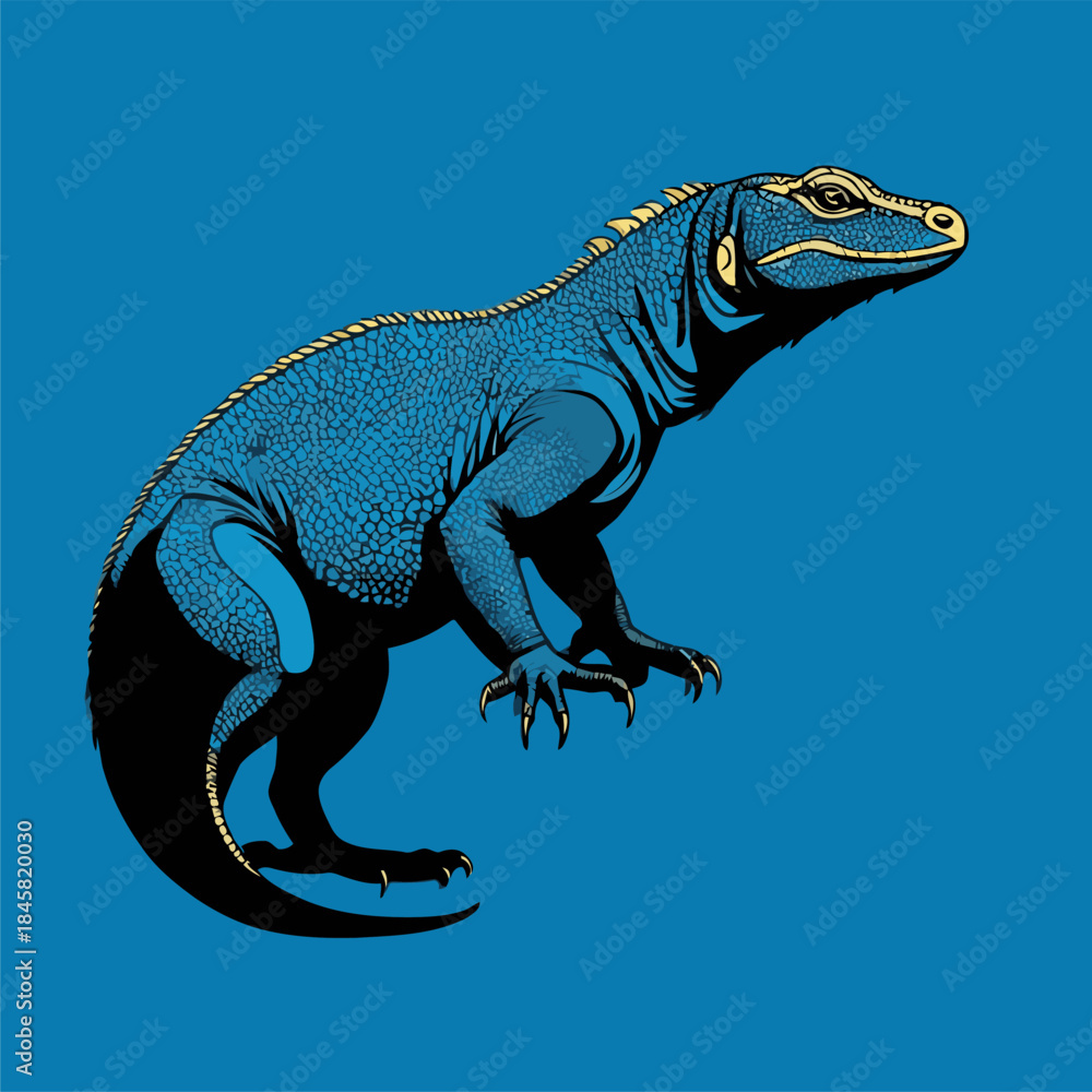 Obraz premium nice komodo vector image