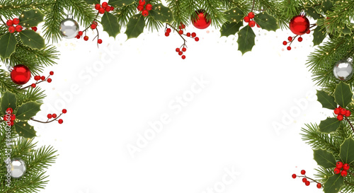 Christmas Frame, Christmas Border, Holiday Frame, Festive Border, Christmas Wreath, Xmas Decoration, Holiday Background, Winter Frame, Christmas Banner, Festive Background'Holiday Frame for card