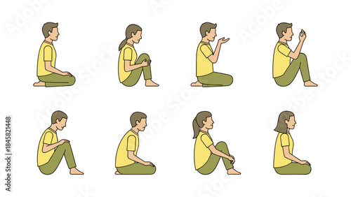 Mindfulness and relaxation: eight seated yoga poses for calm and balance
