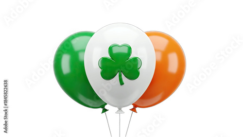 Irish Balloons Floating for St. Patrick's Day Celebration