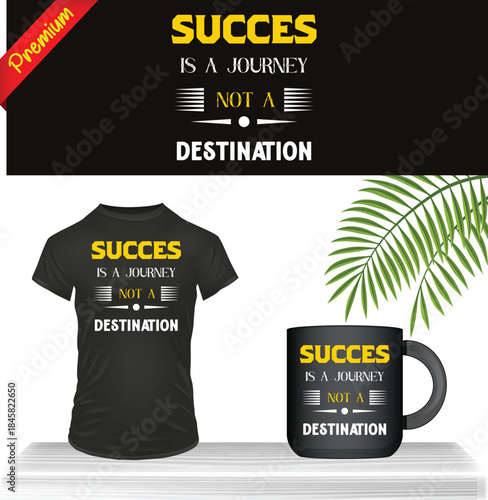 Success journey motivational design for tshirt mug