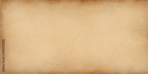 Aged brown grunge parchment texture background for antique canvas design