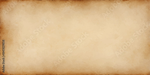 Aged brown vintage paper texture background with a stained, worn grunge parchment pattern