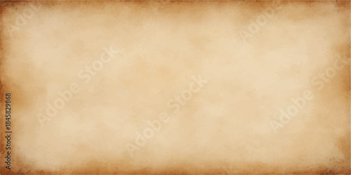 Vintage Old Paper Texture Background: Brown Aged Grungy Blank Sheet Design