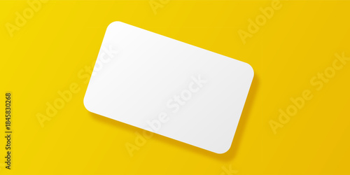 Blank white card
