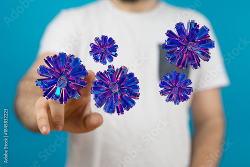 Artistic rendering of glowi...