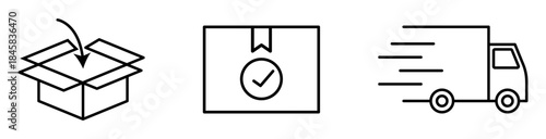 Delivery vector icons