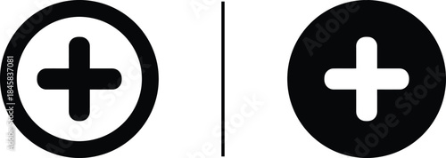 Plus Sign Icon. Add, Positive, Create, Medical Cross, and Inclusive Action Vector