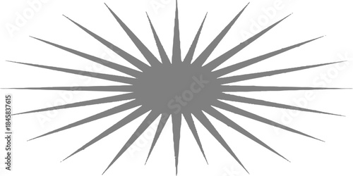 Abstract sun and moon vector illustration with a flower explosion light pattern design texture