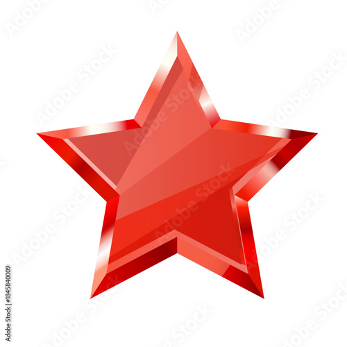 Red vector star