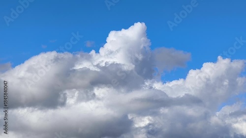 Very large grey cumulonimbus in the sky
