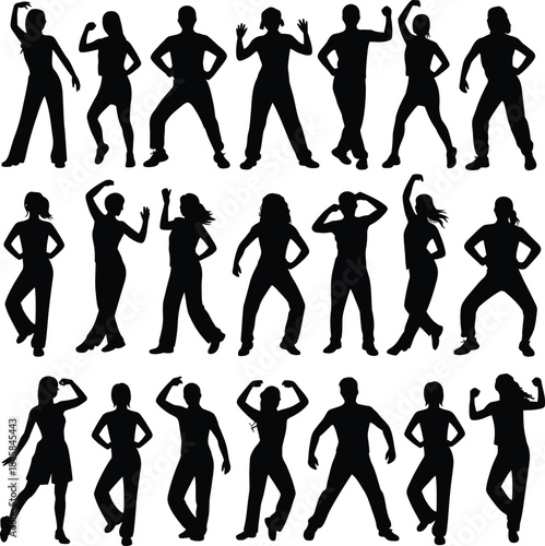 Dynamic dance and fitness silhouettes collection