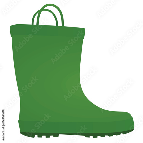 Kids rubber boots. vector illustration