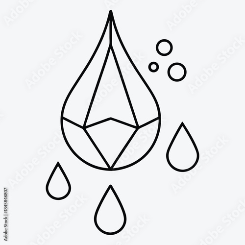 Drone line art White background illustration Generative Ai