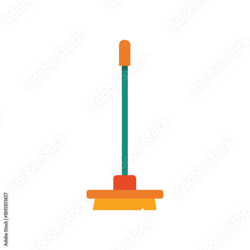 Toilet unclogging plunger tool symbol minimal style vector illustration