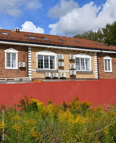 brick house in the architectural style - classic European or English style