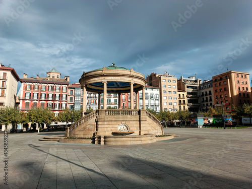 Kiosko de la plaza del castillo de Pamplona