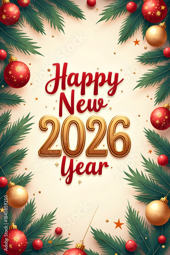 Frohes Neues Jahr 2026 Wallpaper - Happy New Year 2026 Background - Neujahr - Neues Jahr 2026