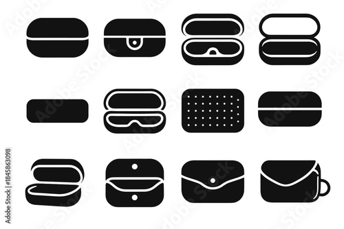 Slot arc sunglasses icons vector shell icon soft joint ring cover case