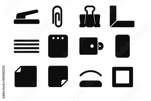 Arc tile slab tools vector handling office support dot block hinge icon