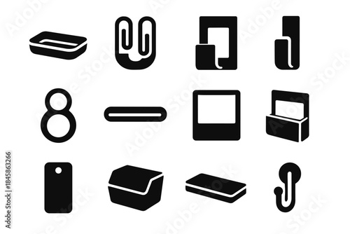 Storage insert panel cable icon organizer note tool tab magnetic hang icons