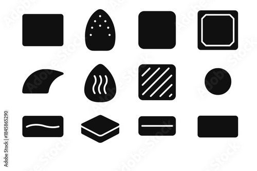 Zone icon plate vector curved steam slab bar front icons reinforced