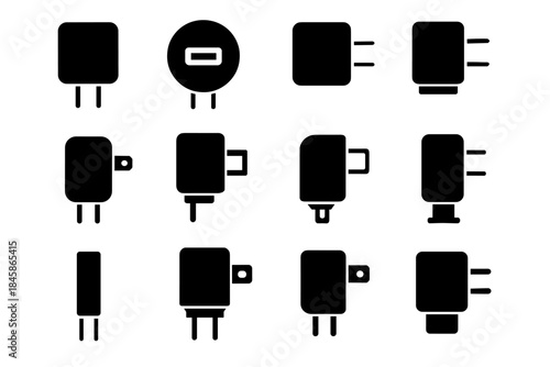 Icon plate connector panel vector ridge wall usb prong stabilizer reinforced mount