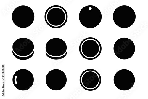 Surface cutting board contour center icon stabilizer tile disc hole notch round