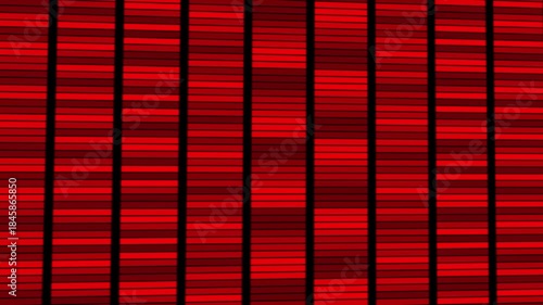 Abstract red digital dna sequence pattern background with vertical black separation lines