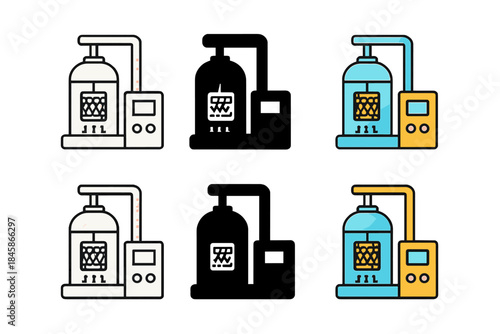 Cryogenic Chamber Experiment. Cryogenic chamber experiment setup showing cooled cylinder with quantum material sample inside,