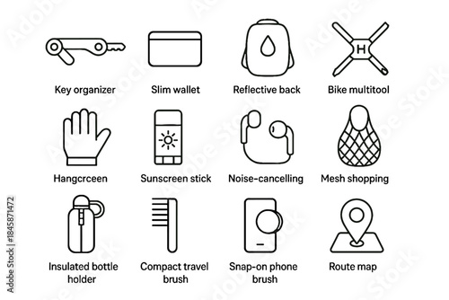 Urban icons icon mini cart insulated commuter breathable vector mask lights scooter