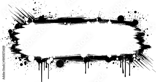 vector grunge background graphic design, paint brush stroke and abstract grunge banner for graphic background decoration.
