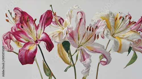 Elegant wedding invitation card background vector. Minimal hand painted Lilac botanical flowers texture template background. Design for wedding, vip cover, poster, rsvp moderncard.Valentine's Day