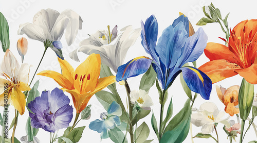 Elegant wedding invitation card background vector. Minimal hand painted Lilac botanical flowers texture template background. Design for wedding, vip cover, poster, rsvp moderncard.Valentine's Day