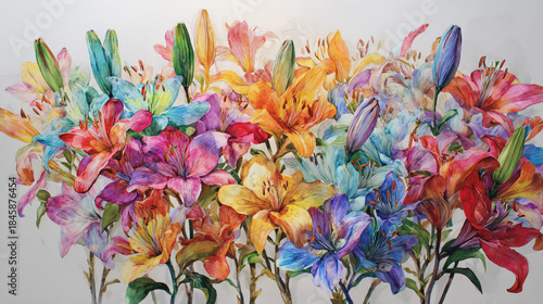 Elegant wedding invitation card background vector. Minimal hand painted Lilac botanical flowers texture template background. Design for wedding, vip cover, poster, rsvp moderncard.Valentine's Day