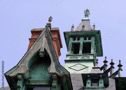 Fancy roofs in the centre of Clarksville Tennessee