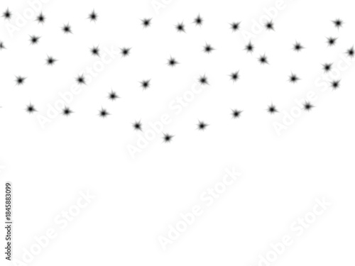 Bullet holes on black background with white marks