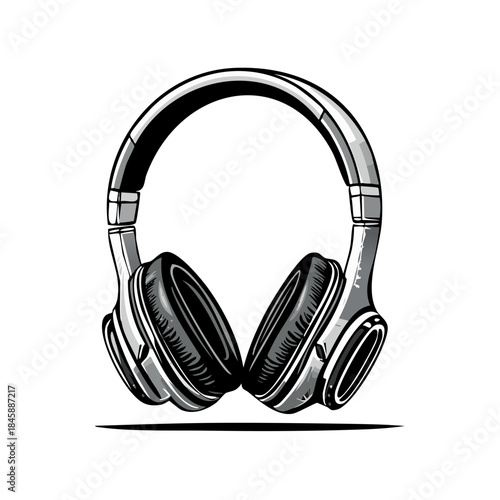 Stylish over ear headphones with padded cushions perfect for enjoying music or working from home in comfort and style
