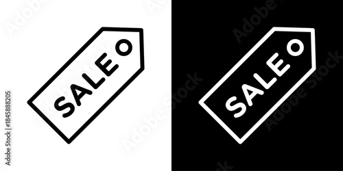 Tag sale icon representing discounts, promotional pricing, special offers, and retail sales identification.