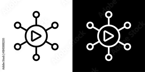 Viral icon representing rapid content sharing, social media reach, trending posts, and audience growth.