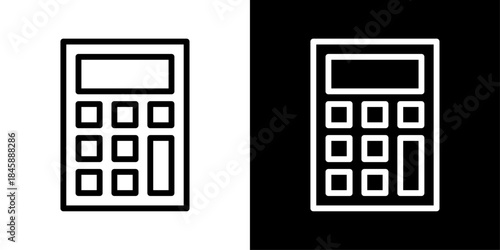 Calculator icon representing mathematical calculations, accounting tasks, budgeting, and financial operations.