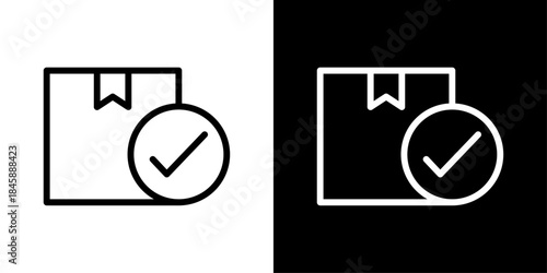 Order confirmation icon representing successful purchases, verified orders, completed checkouts, and approval status.