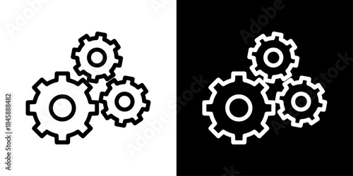 Process icon representing workflow steps, system operations, task sequences, and structured business procedures.