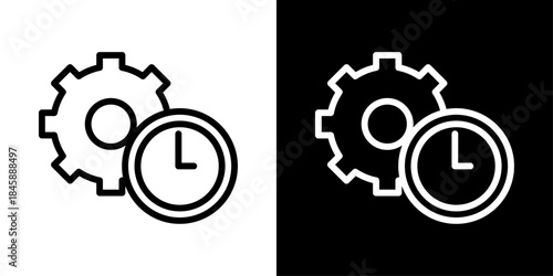 Productivity icon representing efficiency, task management, time optimization, and improved work performance.