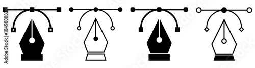 Сurvature tool icon set